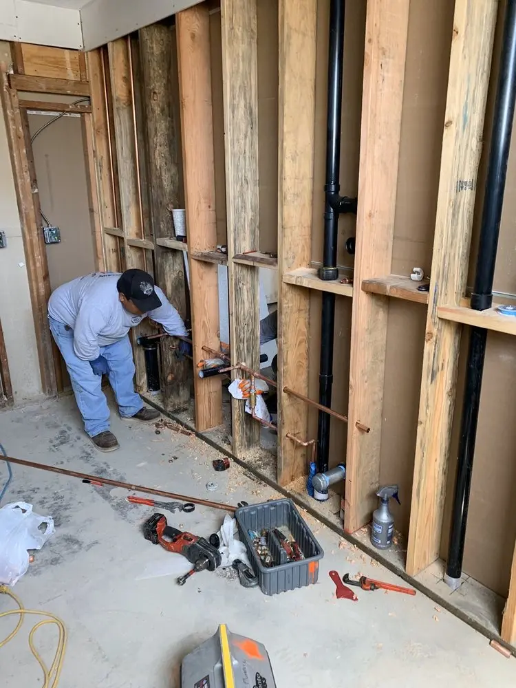 Commercial rough-in plumbing for Water Heater Replacement in Glenwood